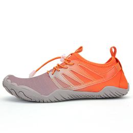 Unisex Hot Fitness Sneaker Cross-Training Crossfit Shoes High Quality Soft Comfortable Breathable Mesh Tennis Yoga Gym Treadmill - Orange - 45