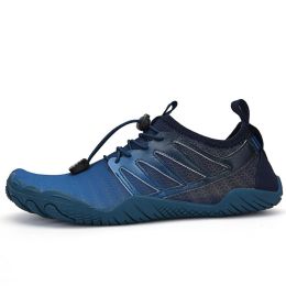 Unisex Hot Fitness Sneaker Cross-Training Crossfit Shoes High Quality Soft Comfortable Breathable Mesh Tennis Yoga Gym Treadmill - Blue - 44