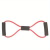 8-shaped Yoga Elastic Tension Band For Men Women Home Gym Pilates Fitness, Arm Back Shoulder Training Resistance Band, Yoga Stretch Belt - Red