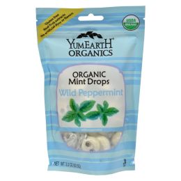 Yummy Earth Organic Candy Drops Wild Peppermint - 3.3 Oz - Case Of 6 - Default