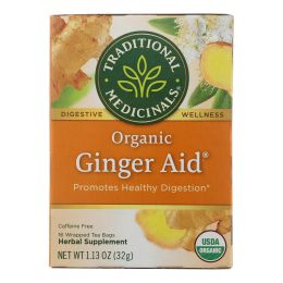 Traditional Medicinals Organic Ginger Aid Herbal Tea - 16 Tea Bags - Case Of 6 - Default