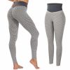 High Waist Yoga Pants Women's TIK Tok Leggings Butt Lifting Workout Tights Plus Size Sports Shapewear (Light Grey;  M) - Light Grey-XXXL