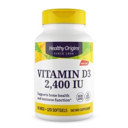 Healthy Origins Vitamin D3 - 2400 IU - 120 Softgels