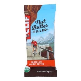 Clif Bar Organic Nut Butter Filled Energy Bar - Chocolate Peanut Butter - Case of 12 - 1.76 oz.