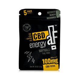 CBDaF! Energy Softgels 100mg 5ct + CBG + Caffeine + Taurine