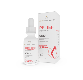 Sky Wellness CBD Relief Oil Drops 1000mg Peppermint