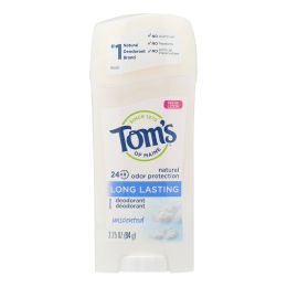 Tom's of Maine Natural Long-Lasting Deodorant Stick Unscented - 2.25 oz Each - Case of 6