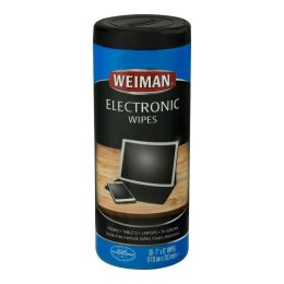 Weiman Electronics Wipes - Case of 4 - 30 Count