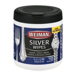 Weiman Silver Wipes - Case of 6 - 20 Count