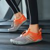 Unisex Hot Fitness Sneaker Cross-Training Crossfit Shoes High Quality Soft Comfortable Breathable Mesh Tennis Yoga Gym Treadmill - Yellow gray - 44