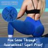 TIK Tok Leggings Women Butt Lifting Workout Tights Plus Size Sports High Waist Yoga Pants Small - Blue-L