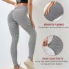 RAINBEAN TIK Tok Leggings Women Butt Lifting Workout Tights Plus Size Sports High Waist Yoga Pants - GREY-L