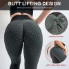 RAINBEAN TIK Tok Leggings Women Butt Lifting Workout Tights Plus Size Sports High Waist Yoga Pants - dark grey-XXL