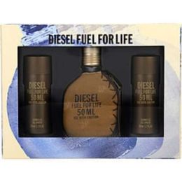 Diesel Fuel For Life By Diesel Edt Spray 1.7 Oz & 2 X Shower Gel 1.7 Oz For Men