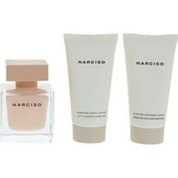 Narciso Rodriguez Narciso Poudree By Narciso Rodriguez Eau De Parfum Spray 1.6 Oz & Body Lotion 1.6 Oz & Shower Gel 1.7 Oz For Women