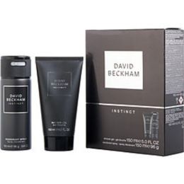 David Beckham Instinct By David Beckham Deodorant Spray 5 Oz & Shower Gel 5 Oz For Men