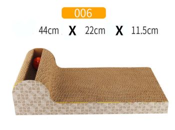 Cat scratch board cat toy corrugated paper large cat nest wear-resistant cat board pet supplies (Color: Type 006)