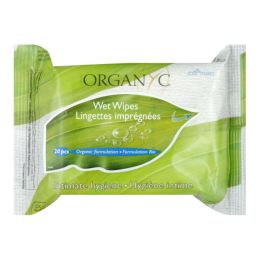 Organyc Intimate Hygiene Wet Wipes - 20 Pack (SKU: 832469)