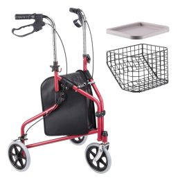 3 Wheel rollator (Color: As Picture)