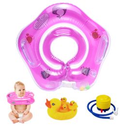 Infant Baby Neck Floats for Bathtub, Designed for Babies 2+ Months (6 - 24lbs) (Color: Purple)